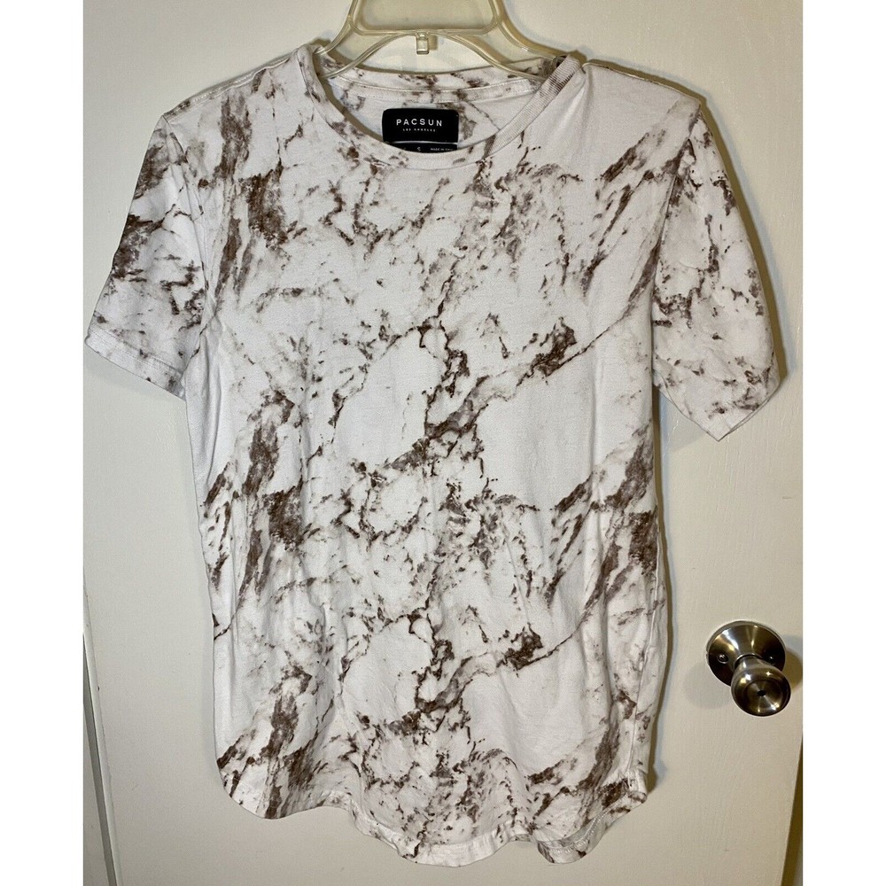 PACSUN Women's Size Medium Brown Tie Dye Short Sleeve T-Shirt